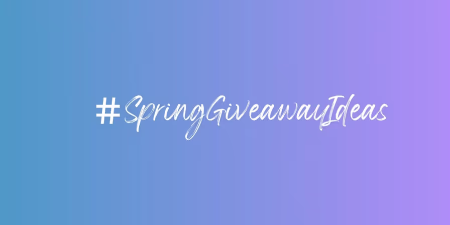 Spring giveaway ideas for social media marketing
