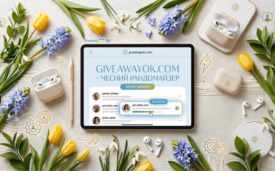 Як обрати переможця в Instagram на День Матері: розіграш з GiveawayOK