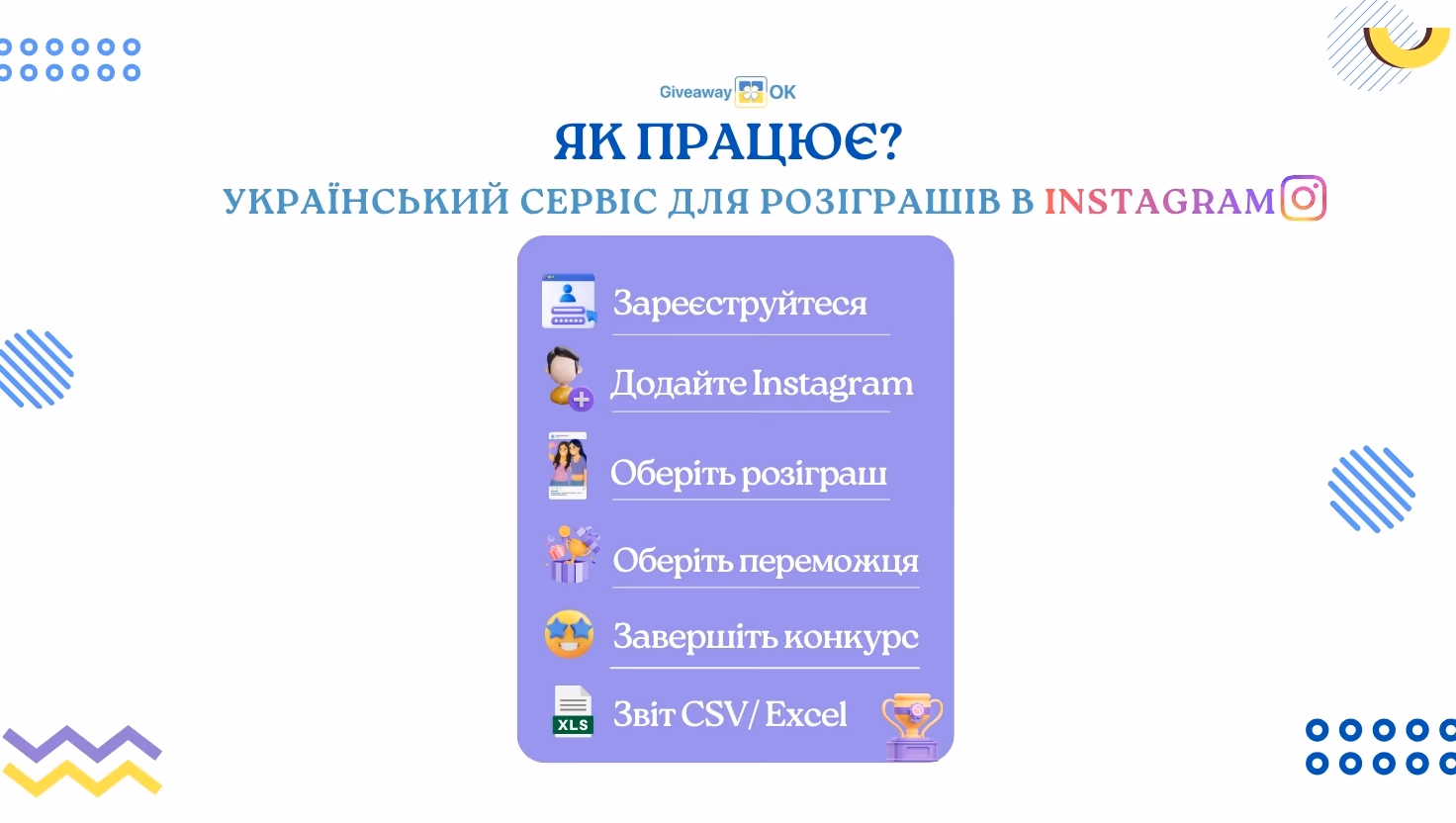 Як вибрати переможця в Інстаграм безкоштовно - Чесний Рандомайзер від GiveawayOK